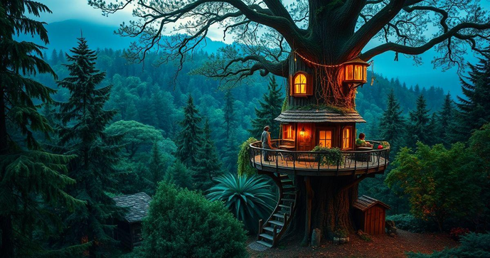 Projetos de Casa na Árvore que Transformam Seu Quintal em um Espaço Mágico Projetos de Casa na Árvore que Transformam Seu Quintal em um Espaço Mágico