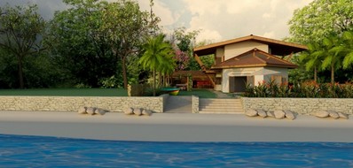 Get Casa de praia de arte Desktop Wallpaper Free